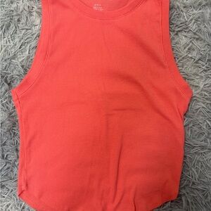 American Eagle Outfitters Vibrant Coral Tank Top